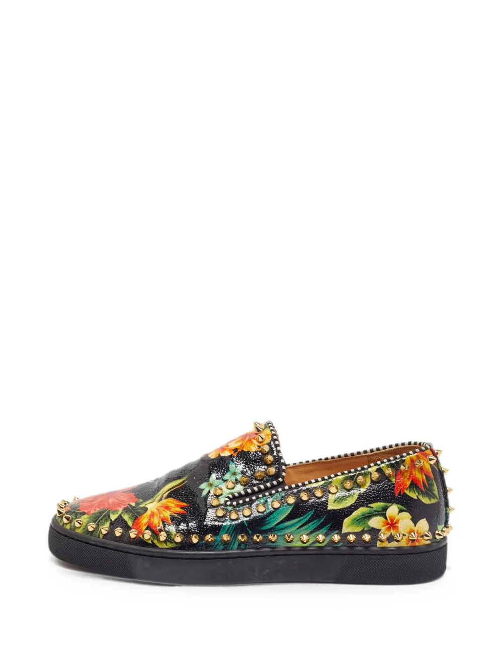 Christian Louboutin Pre-Owned Hawaii Pik Boat spiked sneakers - Schwarz
