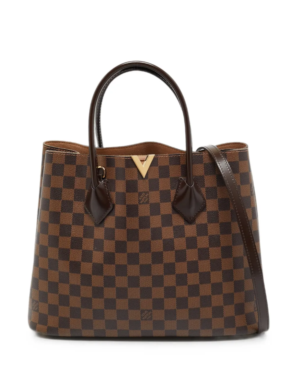 Louis Vuitton Pre-Owned sac à main Kensington V Damier Ébène (2015) - Marron