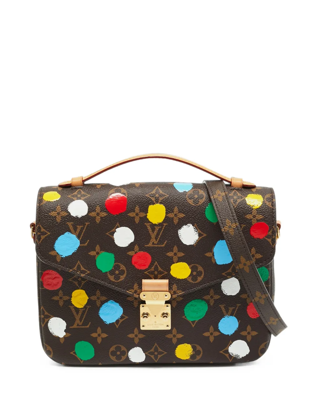 Louis Vuitton Pre-Owned x Yayoi Kusama Pochette Métis painted dots shoulder bag - Braun