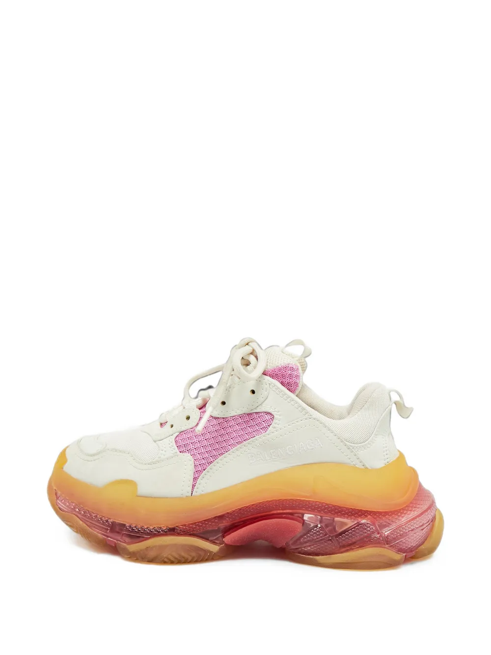 Balenciaga Pre-Owned Triple S Clear low-top sneakers - Nude