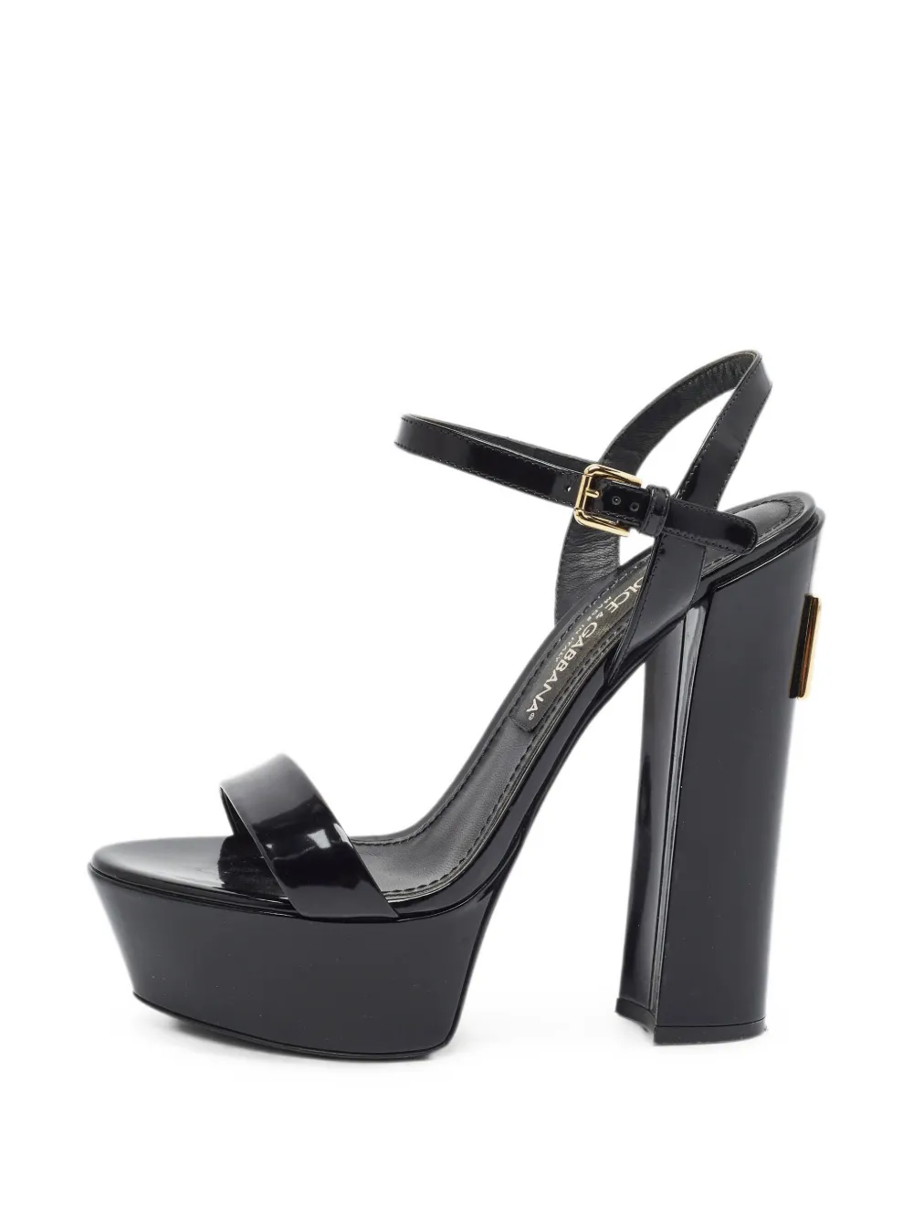 Dolce & Gabbana Pre-Owned Keira ankle-strap platform sandals - Schwarz