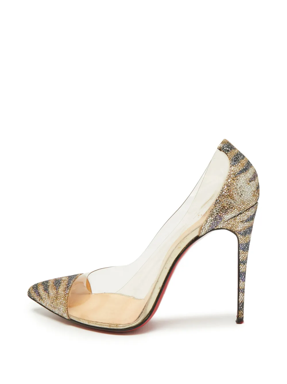 Christian Louboutin Pre-Owned Debout glitter pumps - Gold