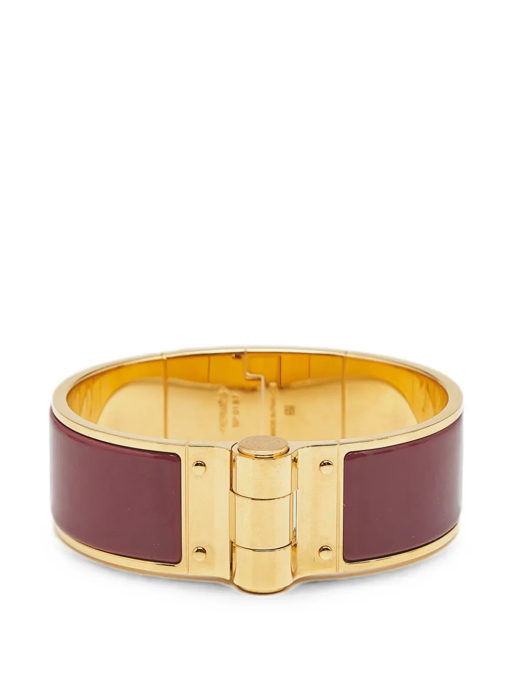 Hermès Pre-Owned hinged enamel bracelet - Oro