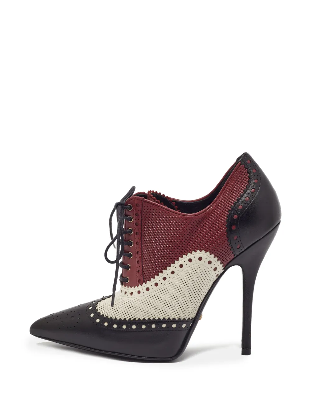 Gucci Pre-Owned Malaga Kid brogue ankle boots - Nero