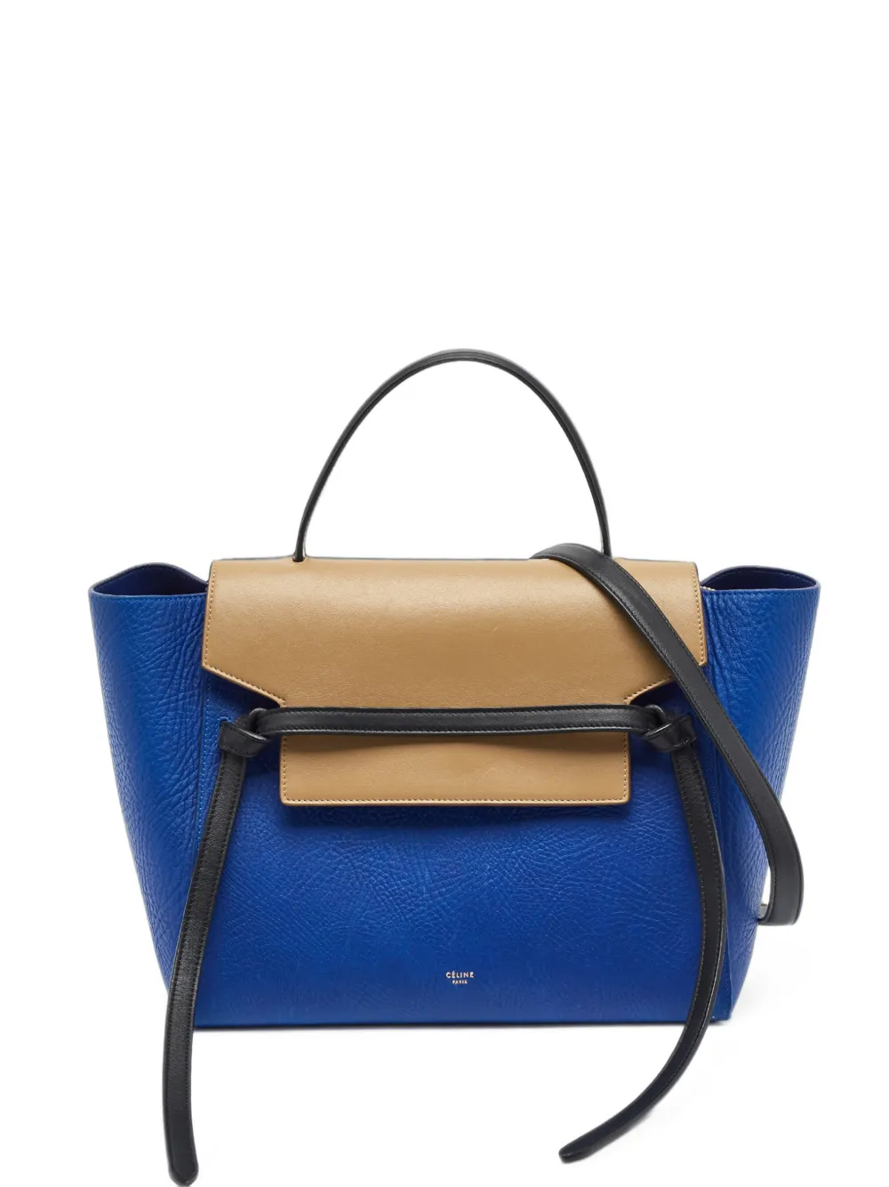 Celine Pre-Owned 2015 mini Belt leather tote bag - Blu