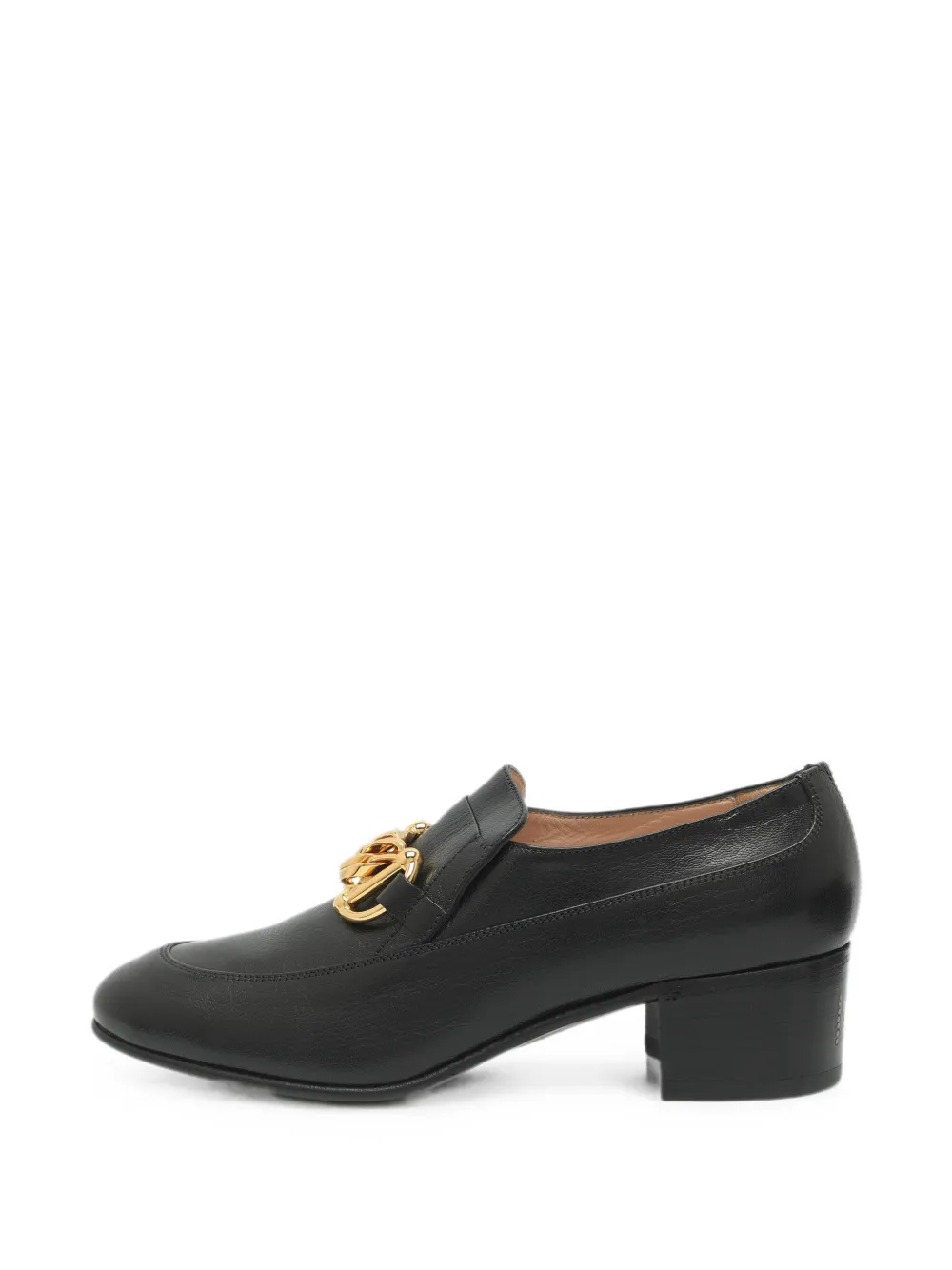 Gucci Pre-Owned Ice Lolly chain heeled loafers - Schwarz