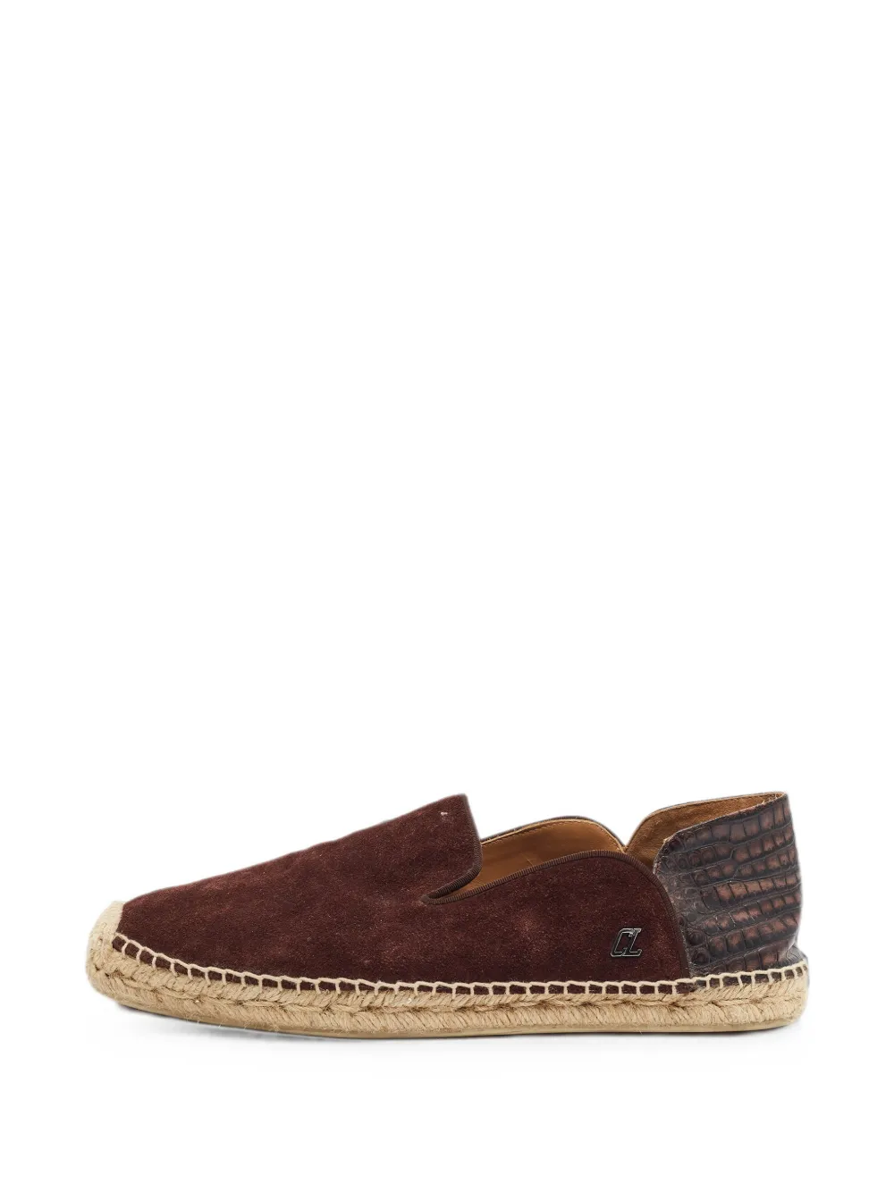 Christian Louboutin Pre-Owned Espadon suede espadrilles - Braun