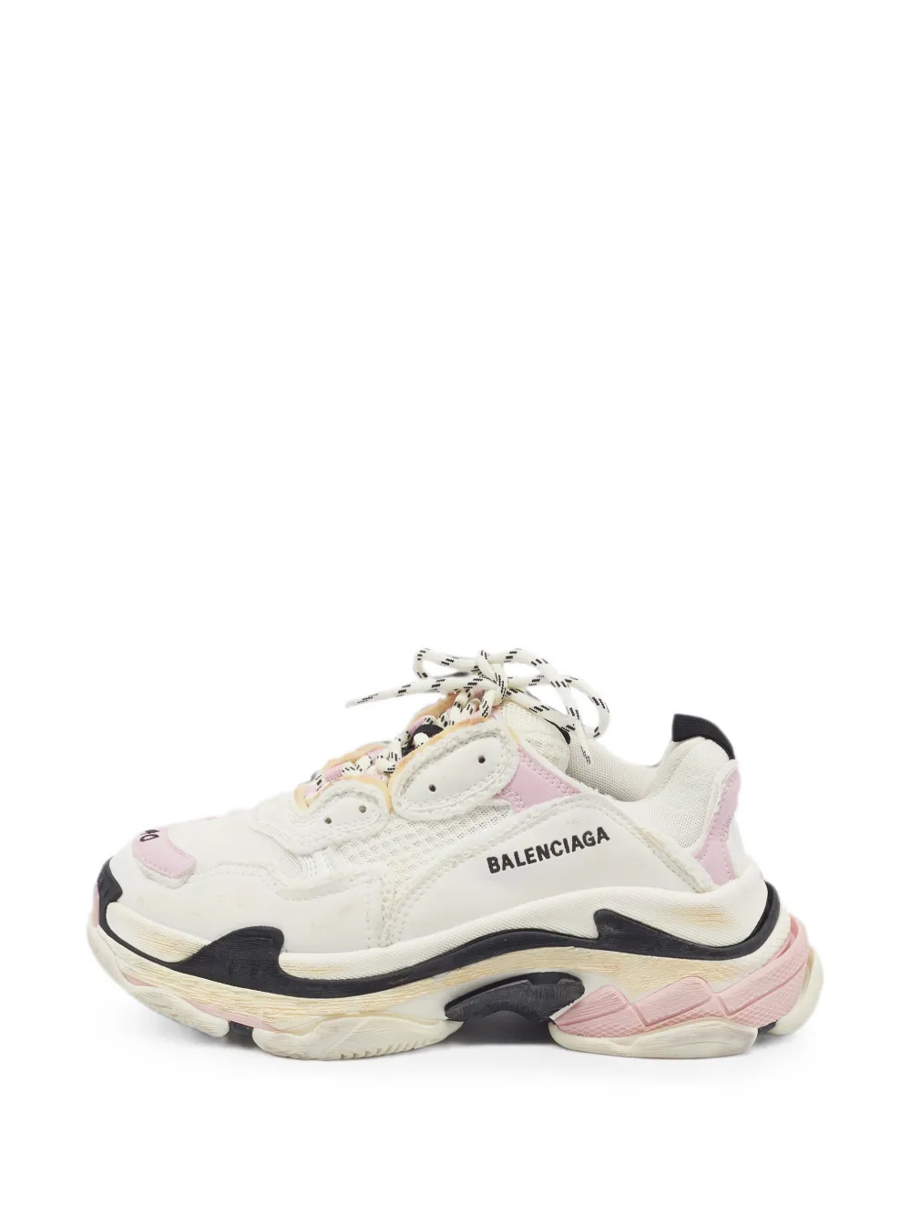 Balenciaga Pre-Owned Triple S distressed sneakers - Weiß