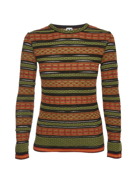 Missoni Pre-Owned striped jacquard long-sleeved T-shirt