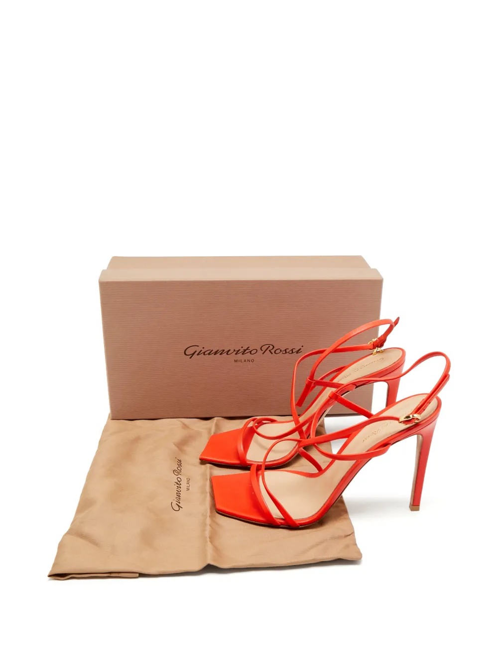 Gianvito Rossi Geom strappy sandals - Orange