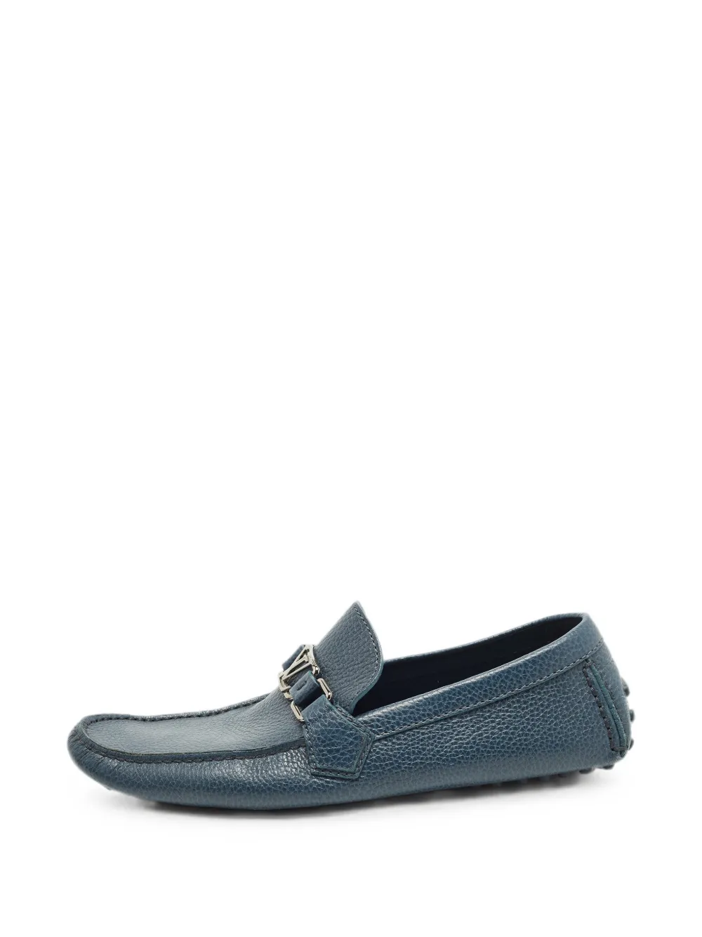 Louis Vuitton Pre-Owned Hockenheim leather loafers - Blau