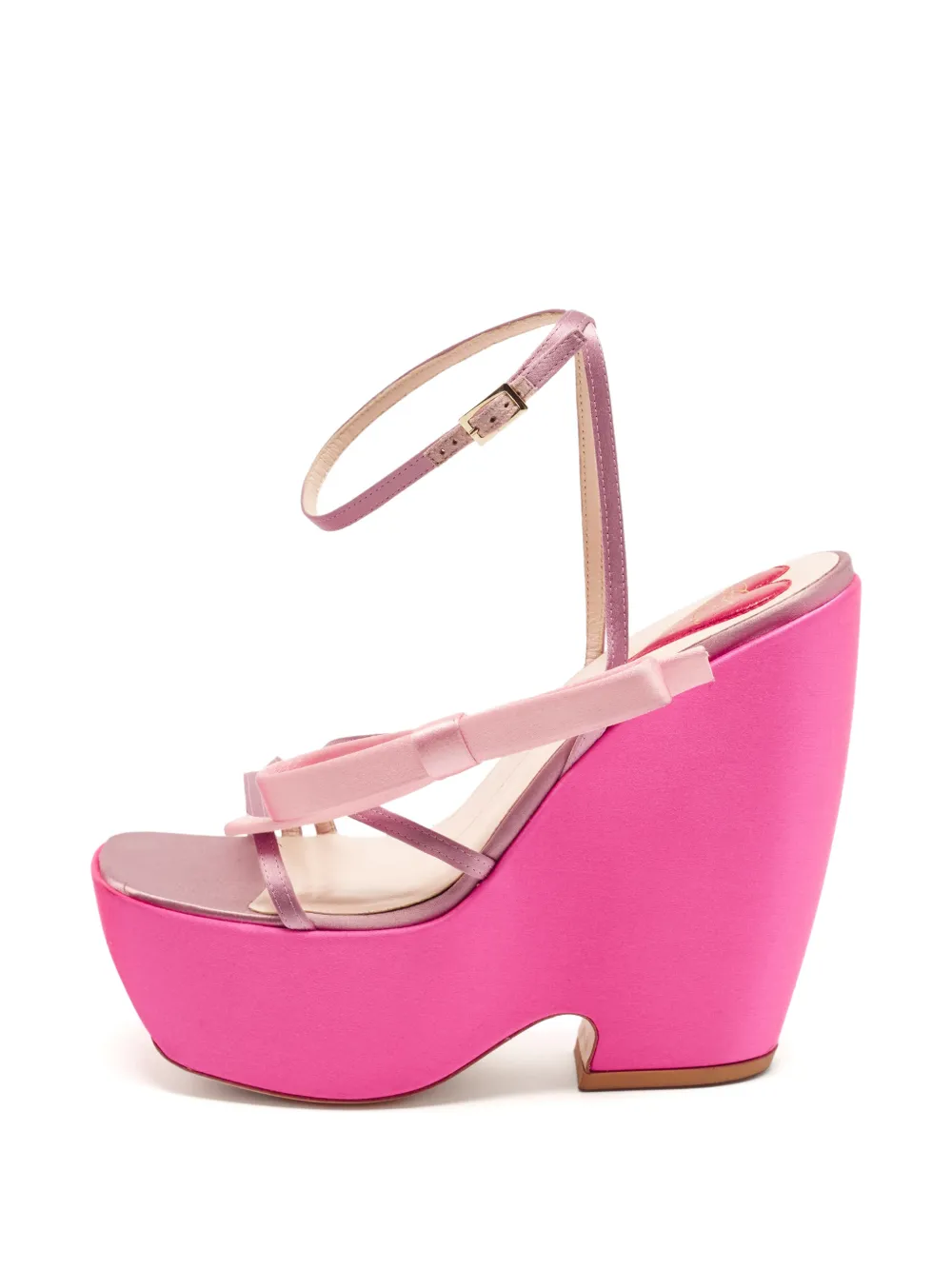 Roger Vivier Vintage sandales compensées Choc à nœud - Rose