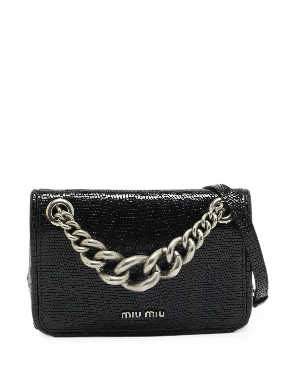 Miu Miu Pre-Owned logo-detail cross body bag - Schwarz