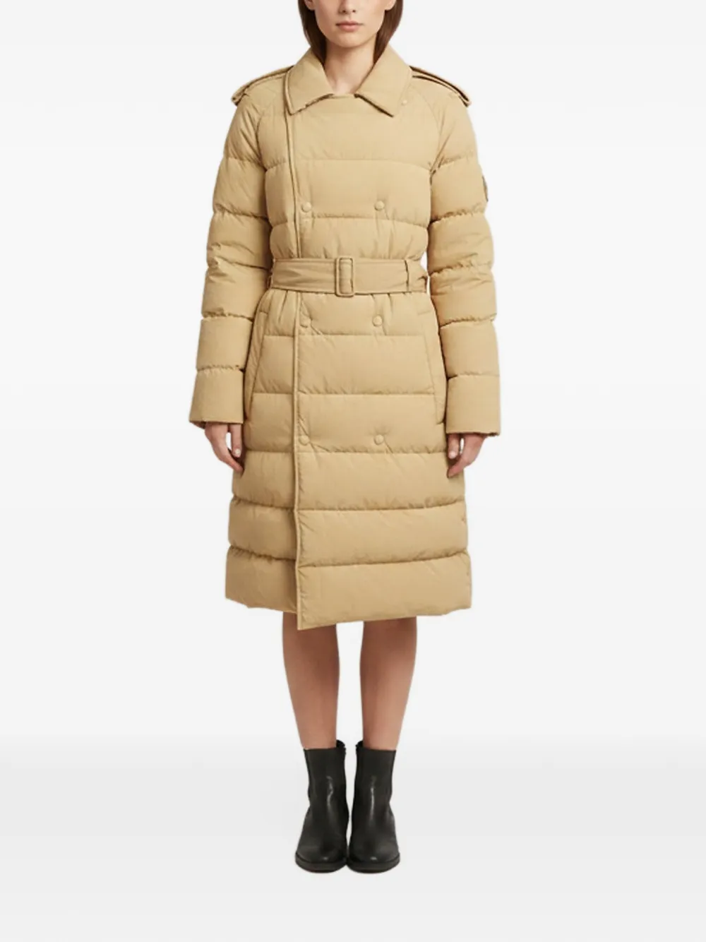 Burberry Pre-Owned quilted double-breasted puffer coat - Nude