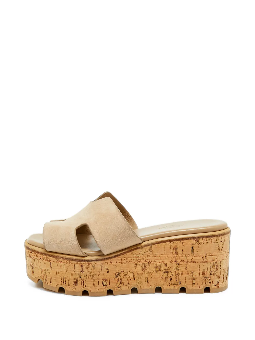 Hermès Pre-Owned Eze platform sandals - Nude