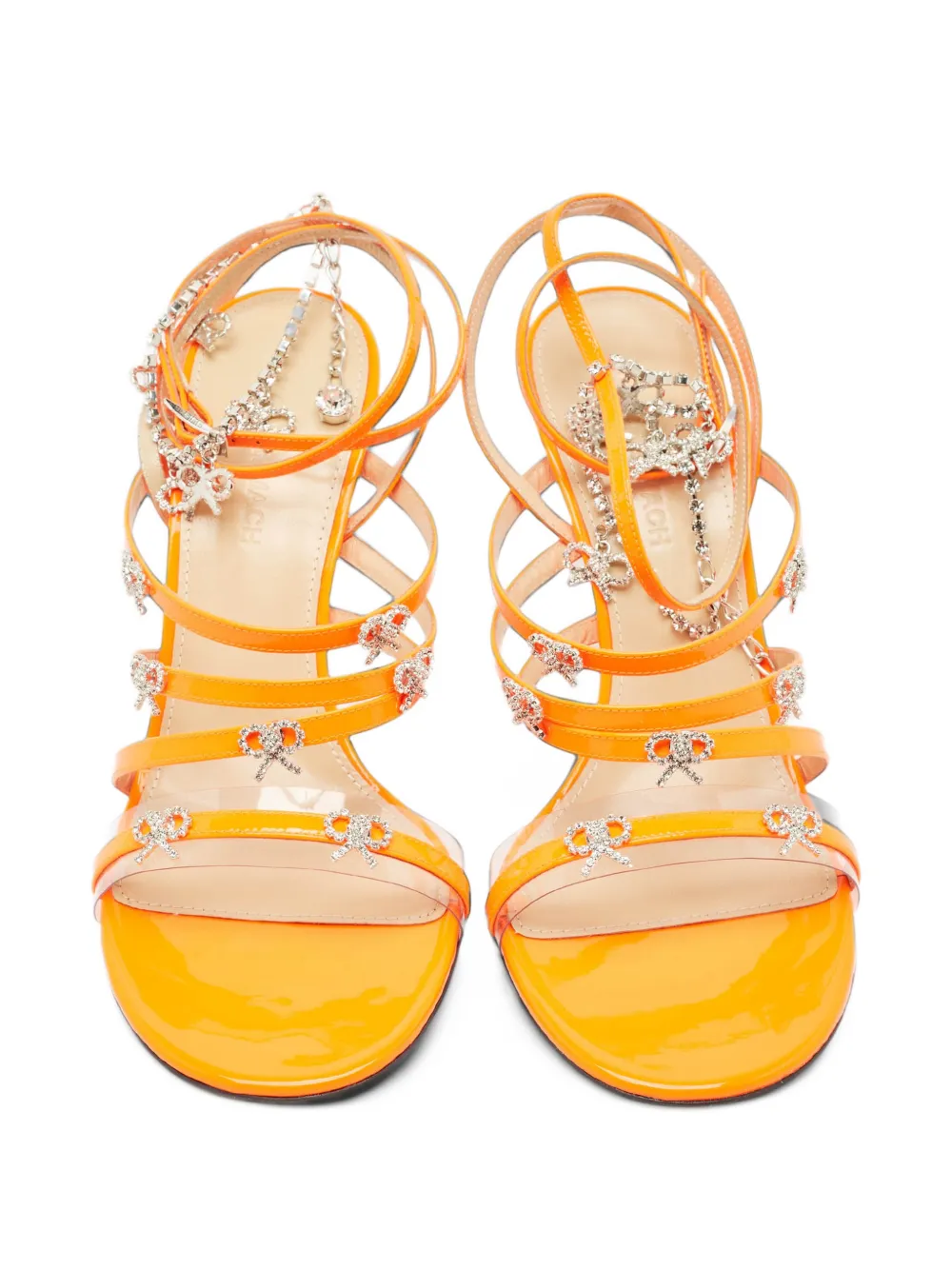 MACH & MACH Camille bow-detail sandals - Orange