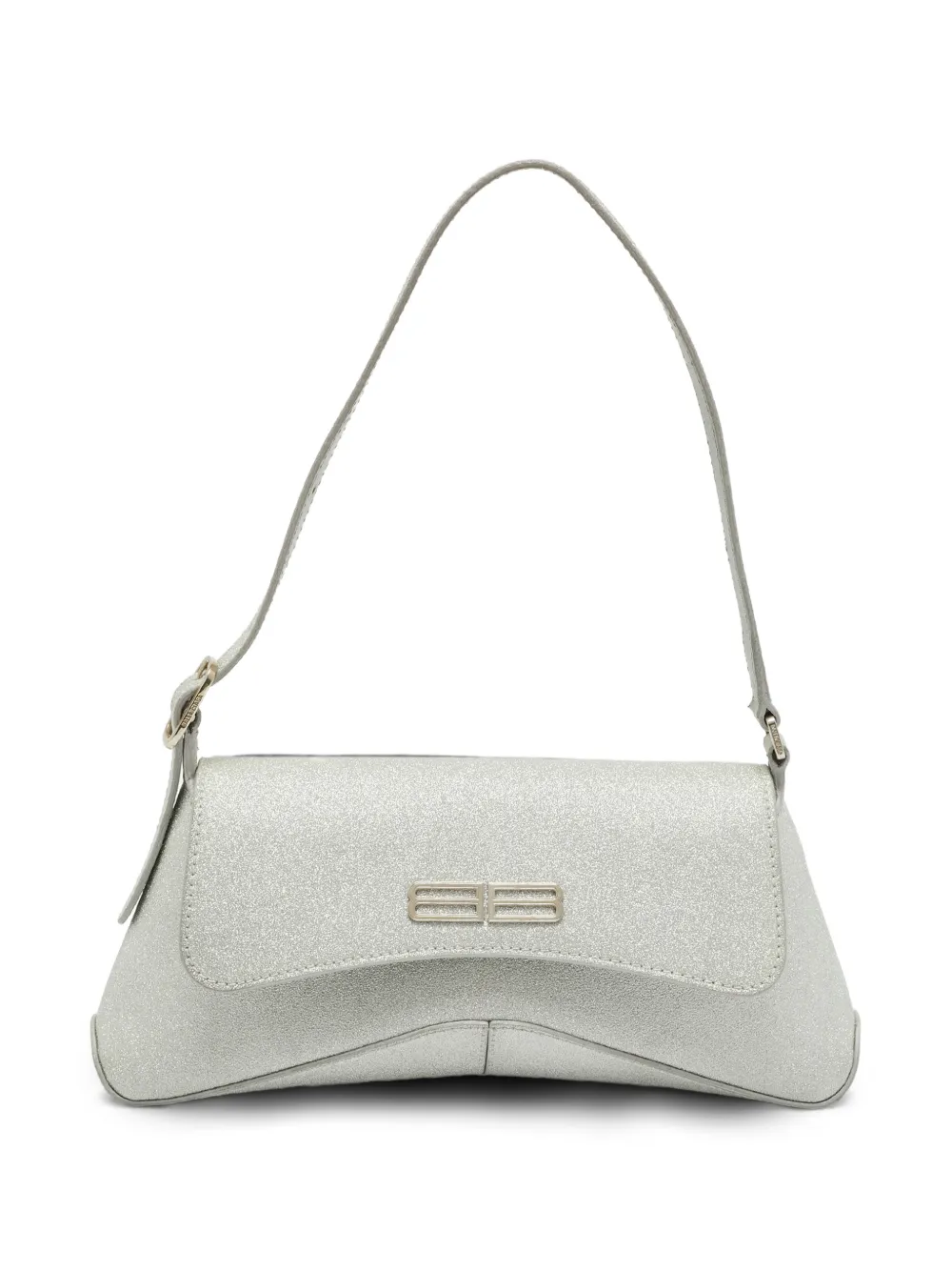 Balenciaga Pre-Owned glitter-embellished shoulder bag - Argento