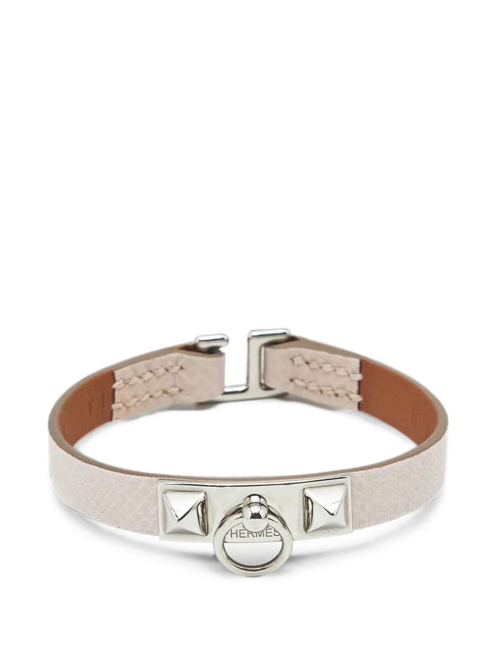 Hermès Pre-Owned Rivale leather bracelet - Rosa