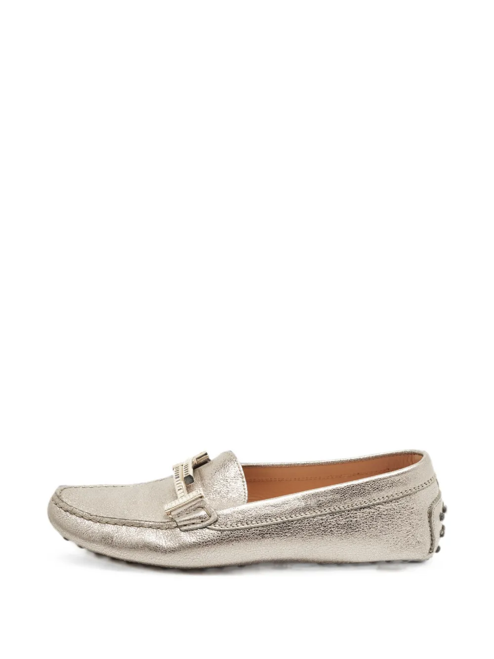 Tod's Vintage Double T leather loafers - Grau