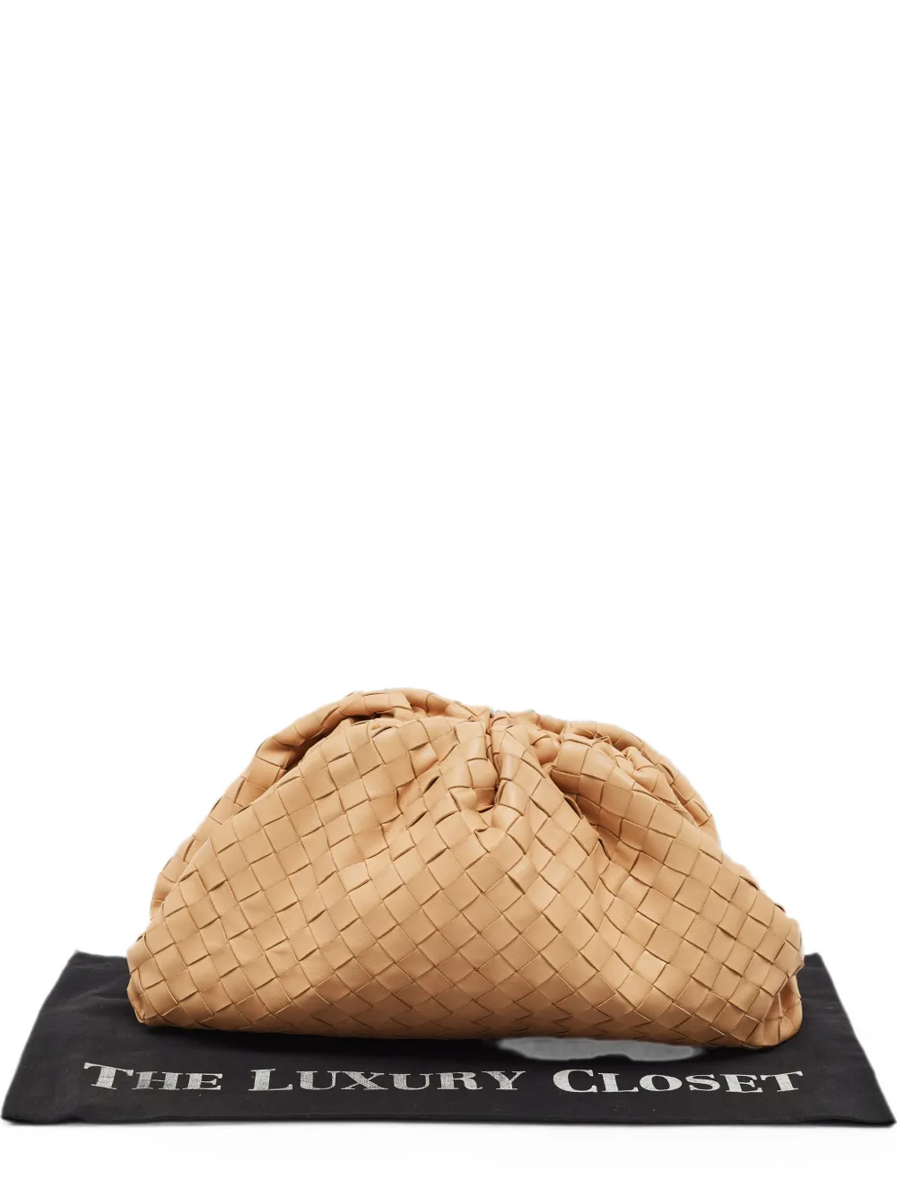 Bottega Veneta Pre-Owned The Pouch Intrecciato clutch bag - Nude
