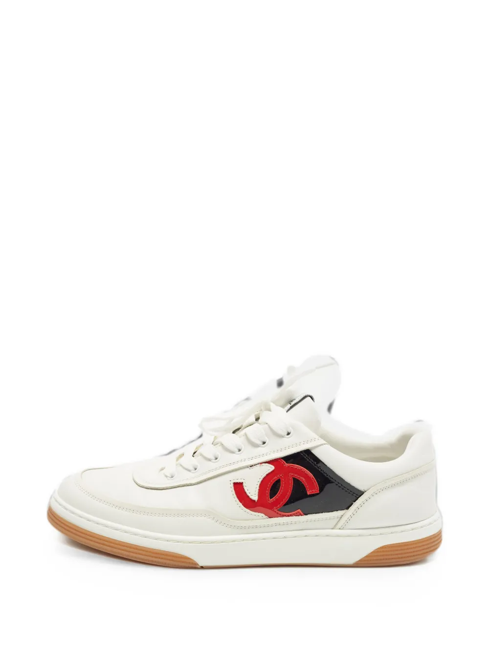 CHANEL Pre-Owned lace-up sneakers - Weiß