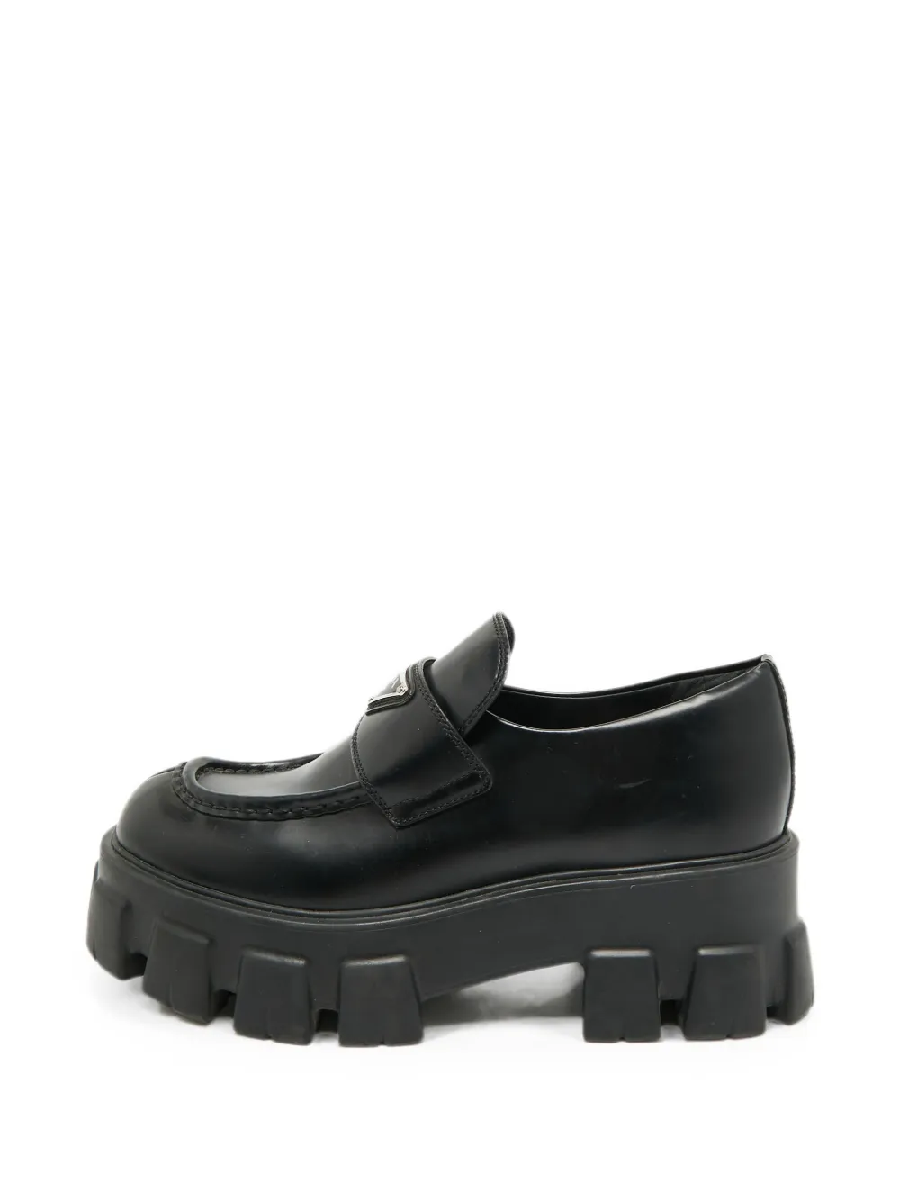 Prada Pre-Owned Monolith loafers - Schwarz
