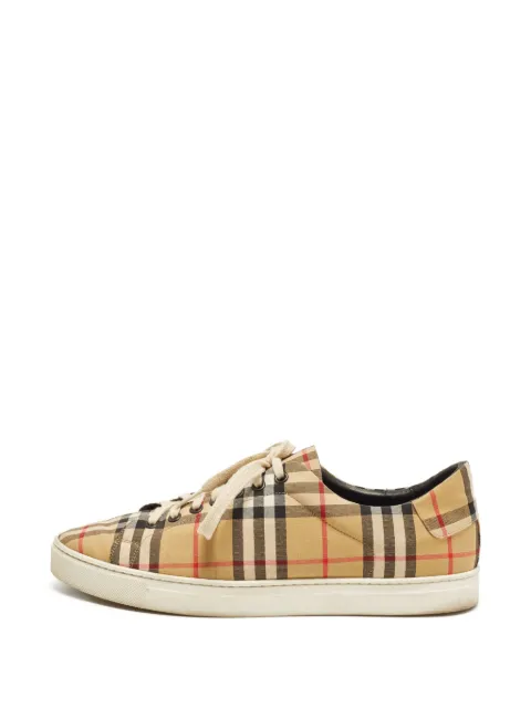 Burberry Pre-Owned House Check lace-up sneakers