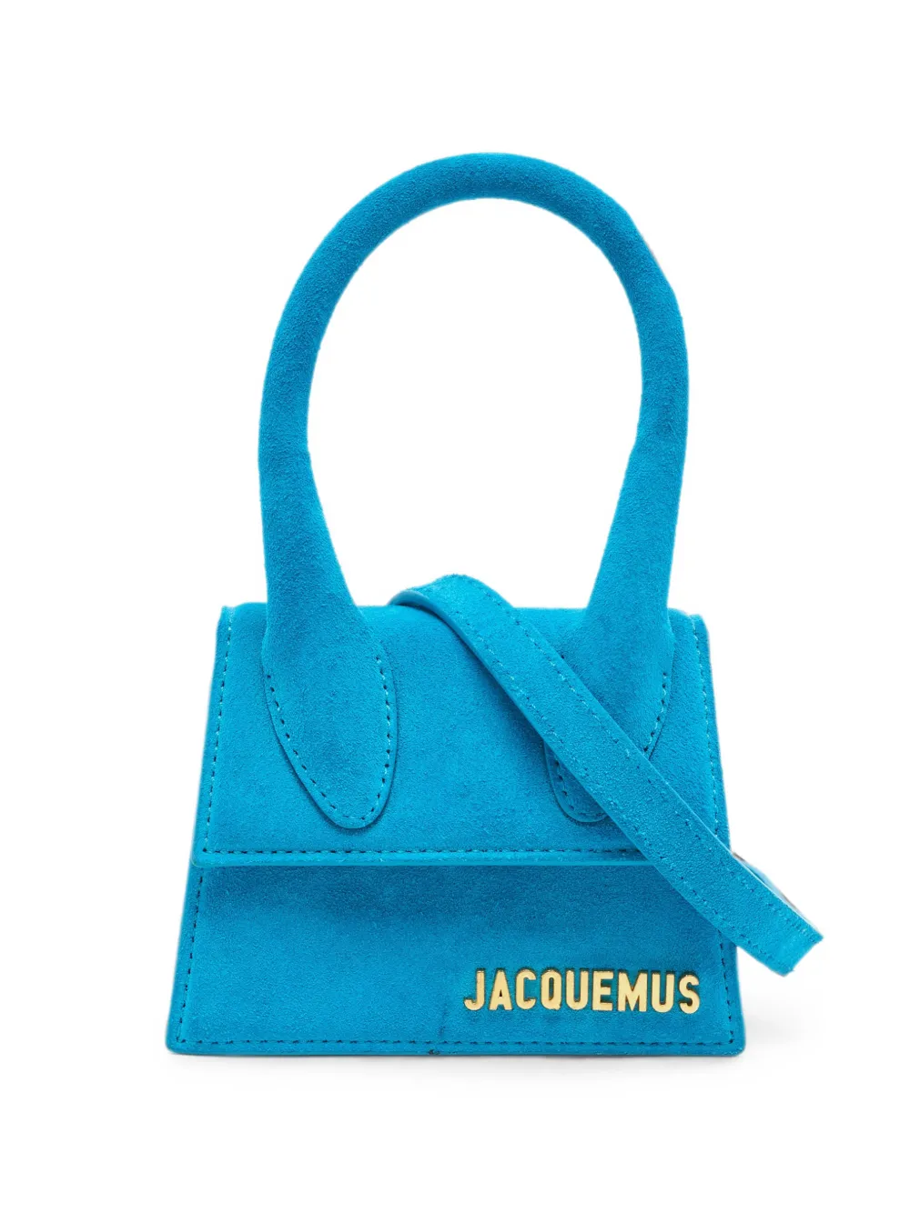 Jacquemus Pre-Owned mini Le Chiquito suede tote bag - Blu