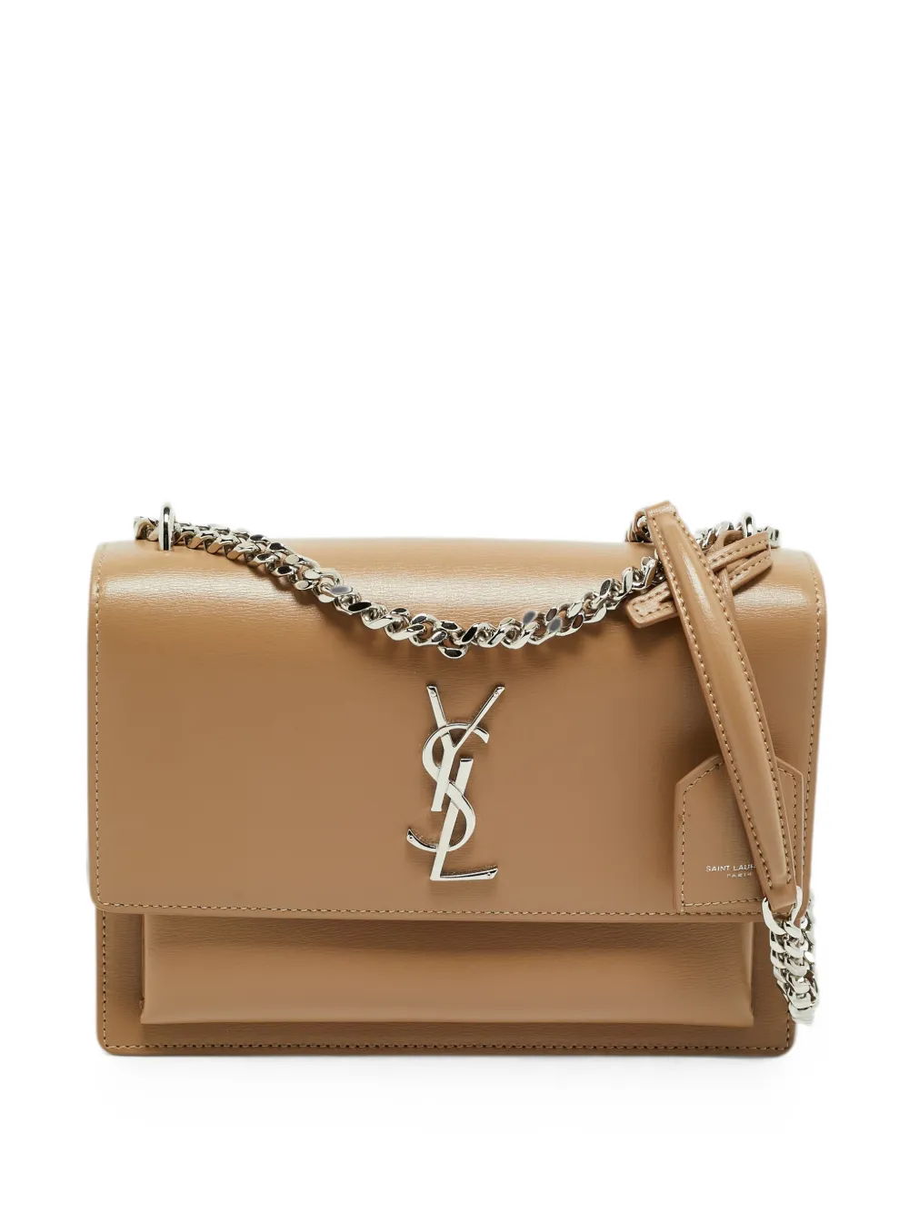 Saint Laurent Pre-Owned Sunset Cassandre medium shoulder bag - Nude