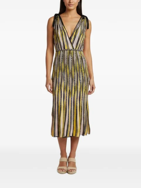 Missoni Pre-Owned bubble-pattern sleeveless midi dress