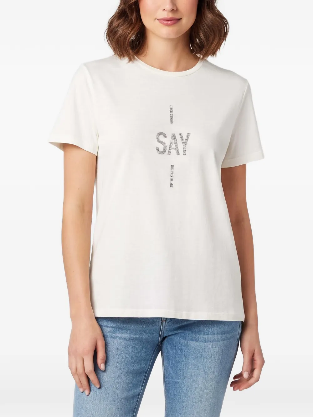 Christian Dior Pre-Owned I Say I graphic-print T-shirt - Neutrals