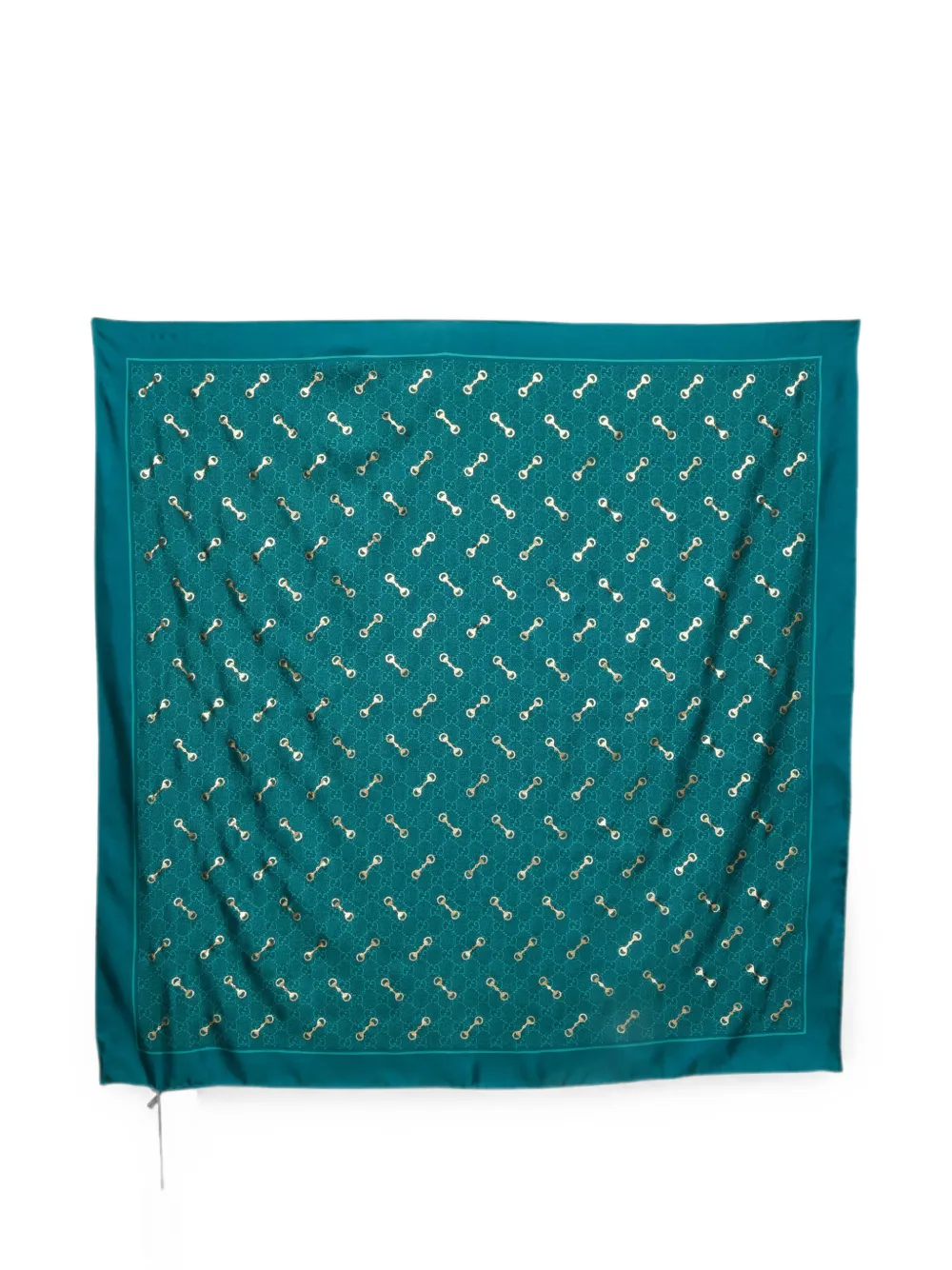 Gucci Pre-Owned Monogram Horsebit scarf - Grün