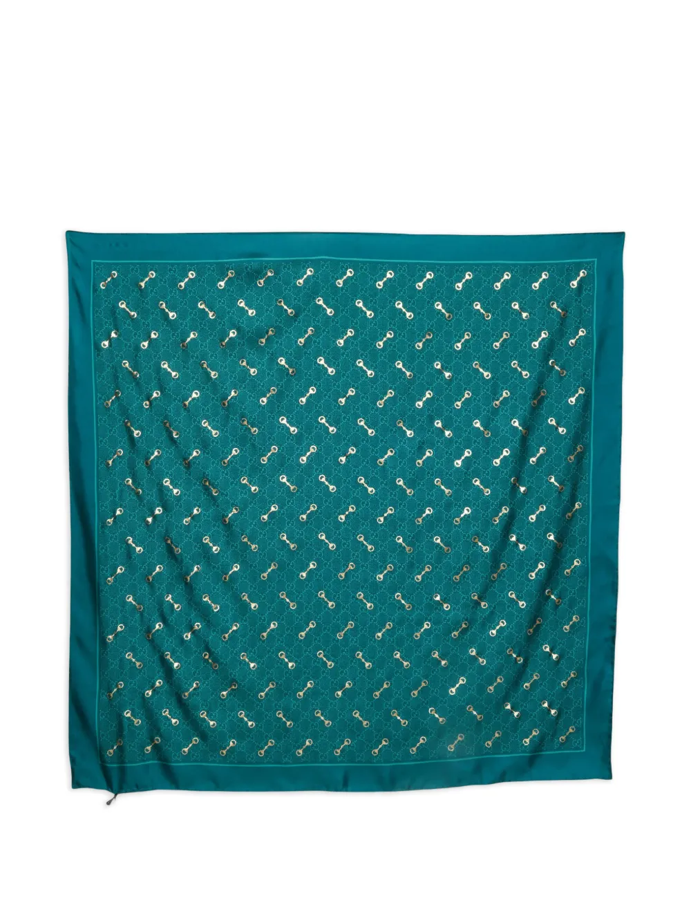 Gucci Pre-Owned Monogram Horsebit scarf - Verde