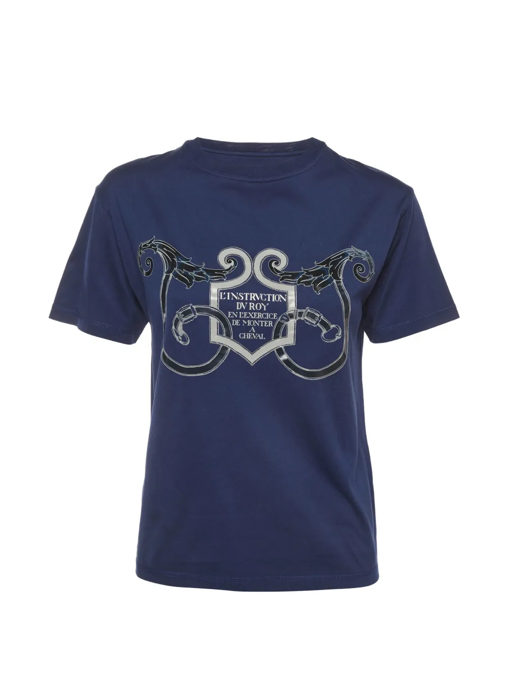 Hermès Pre-Owned Printed jersey T-shirt - Blu