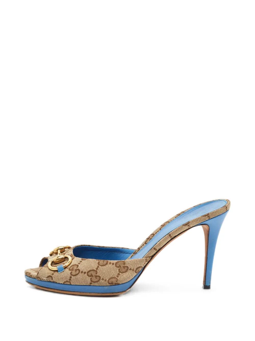 Gucci Pre-Owned New Hollywood Horsebit heeled sandals - Nude