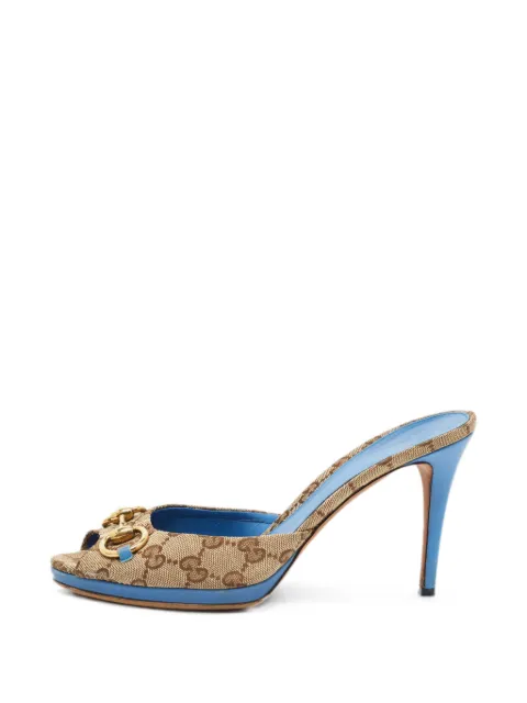 Gucci Pre-Owned New Hollywood Horsebit heeled sandals
