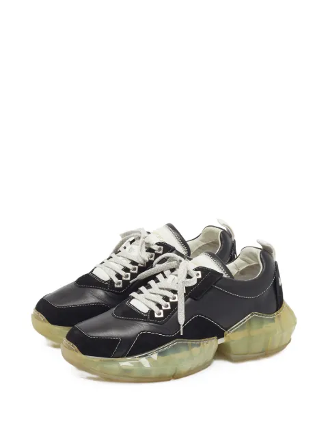 Jimmy Choo Pre-Owned Diamond lace-up sneakers