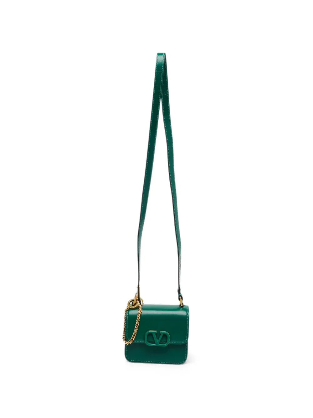 Valentino Garavani Pre-Owned VSling leather mini shoulder bag - Verde