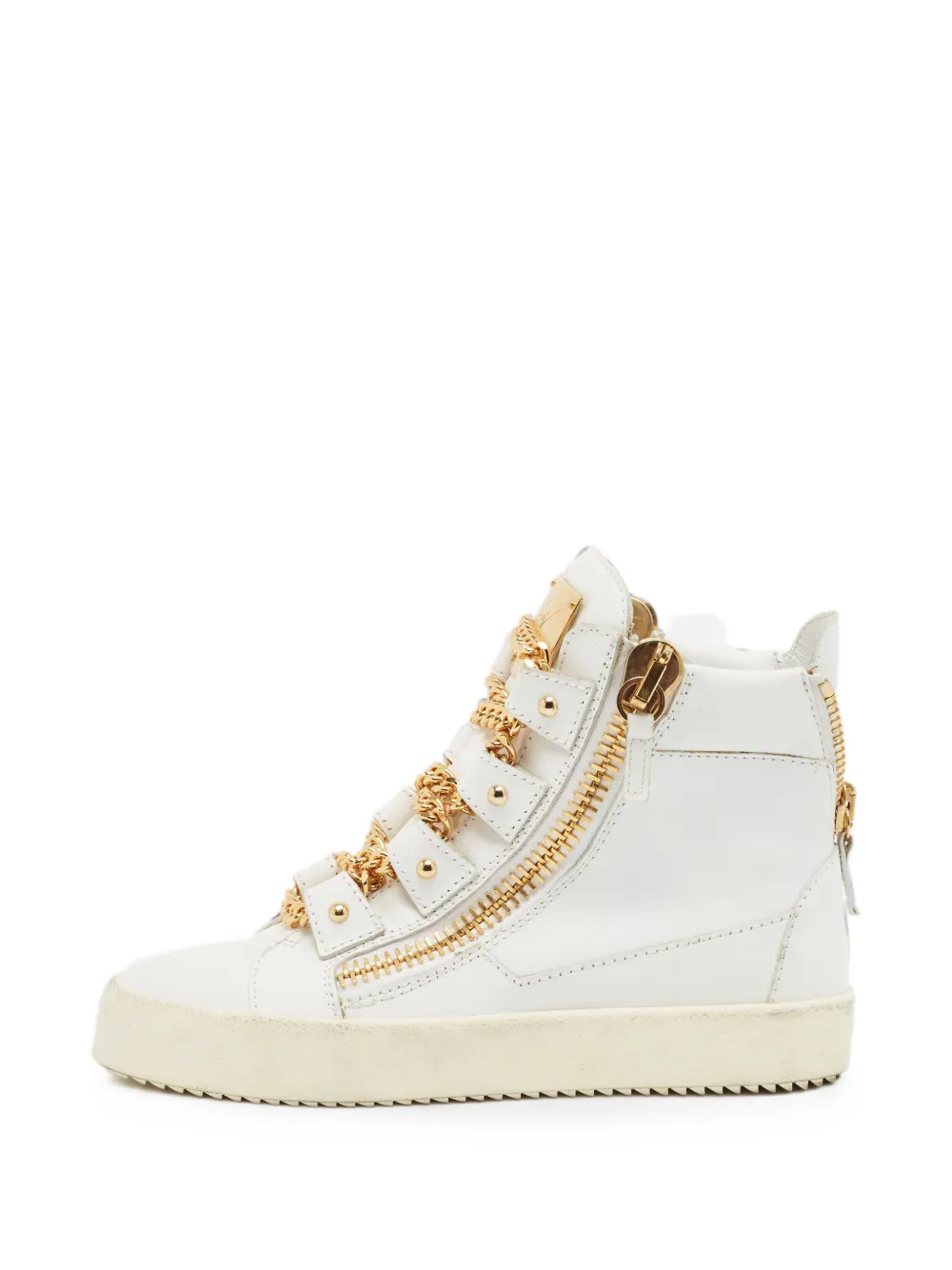 Giuseppe Zanotti Vintage Royce zip-up high-top sneakers - Weiß