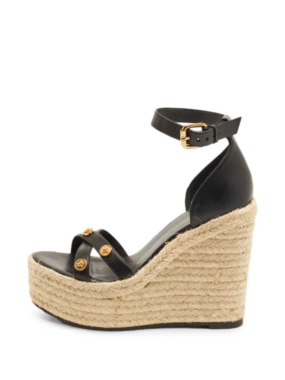 Versace Pre-Owned Medusa-plaque espadrilles - Schwarz