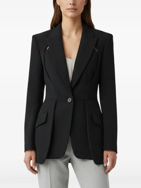Alexander McQueen Pre-Owned cut-out single-breasted blazer