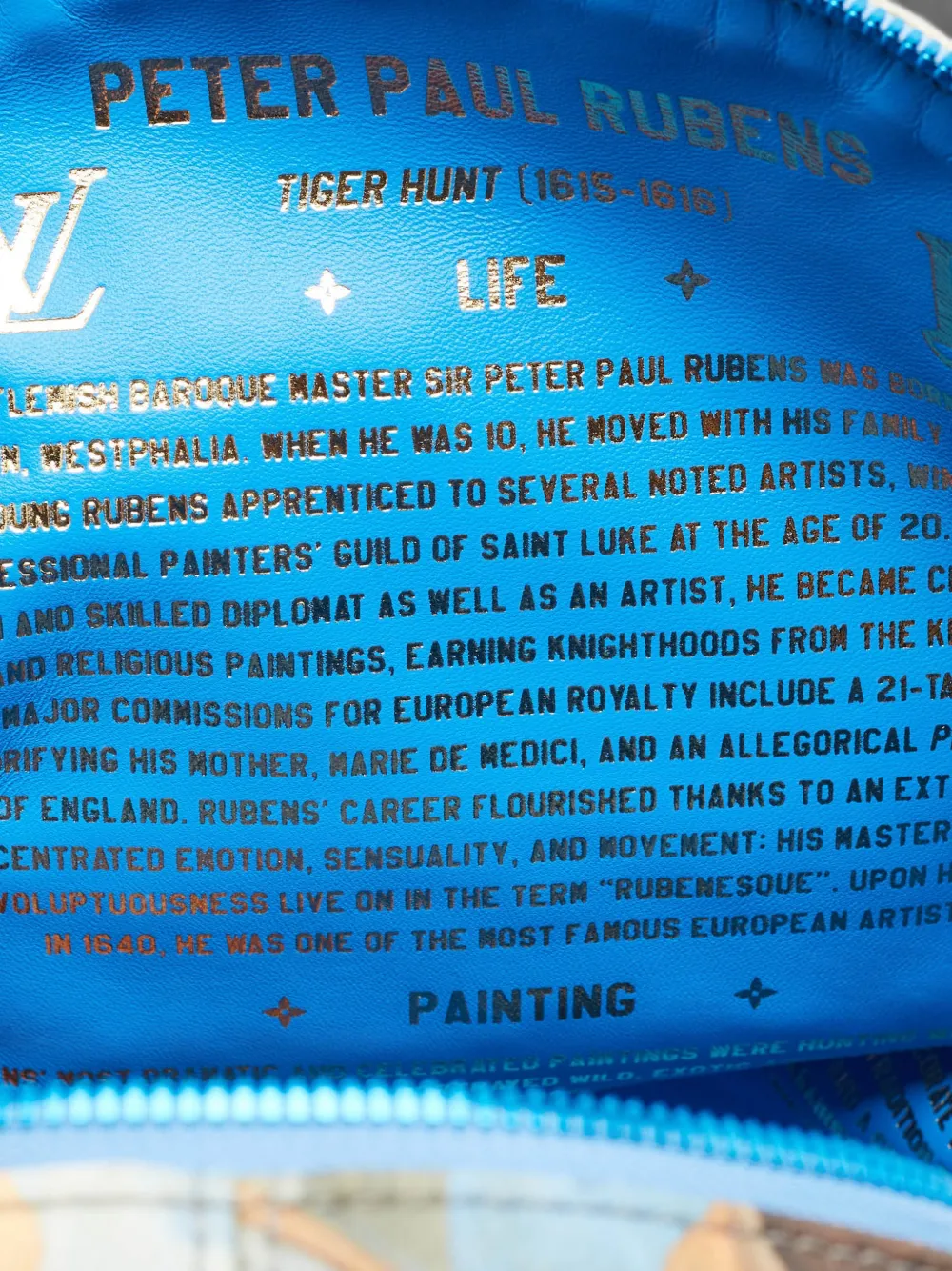 Louis Vuitton Pre-Owned x Jeff Koons 2017 Rubens Palm Springs rugzak met grafische print Blauw