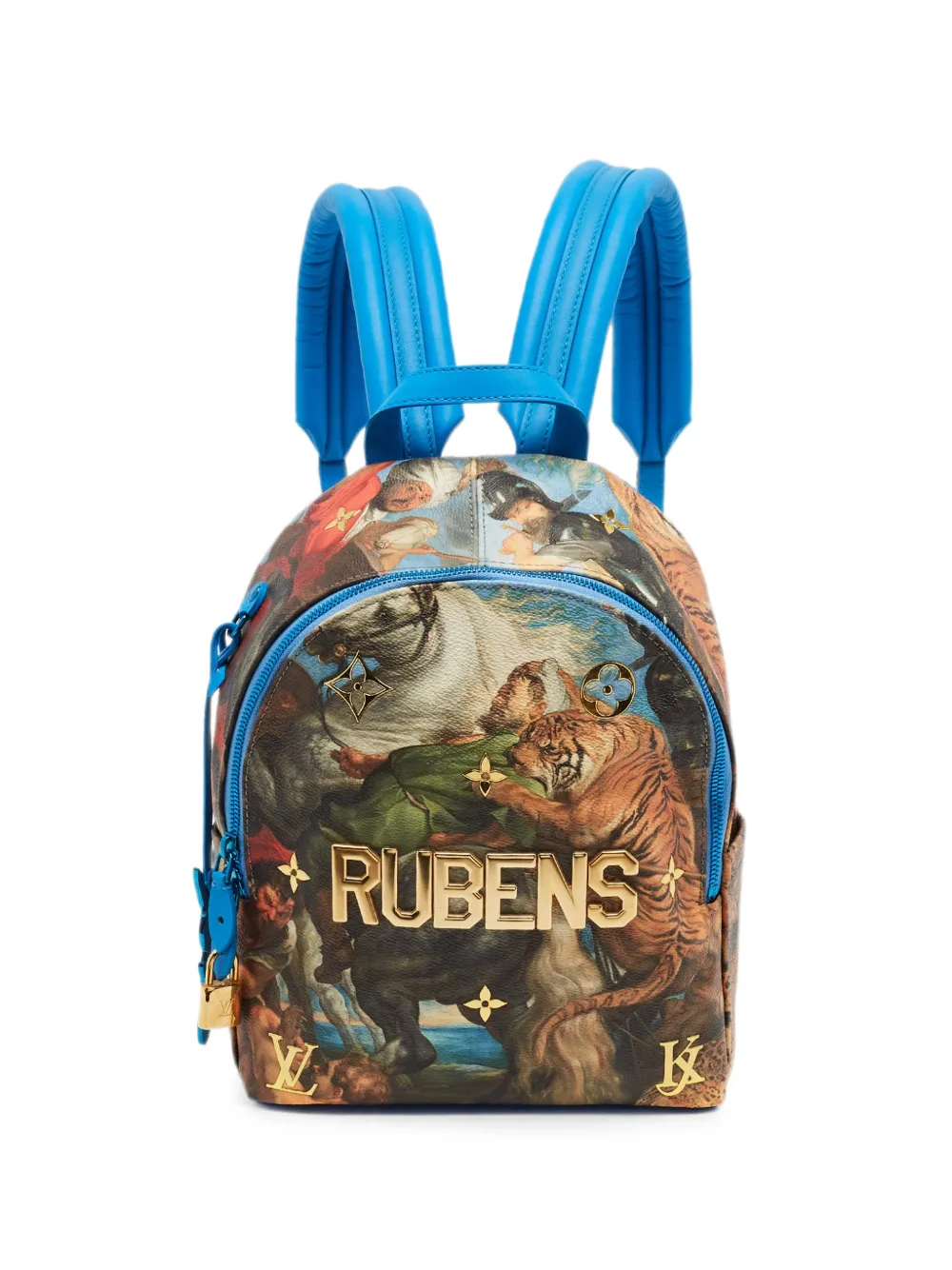Louis Vuitton Pre-Owned x Jeff Koons 2017 Rubens Palm Springs graphic-print backpack - Blau