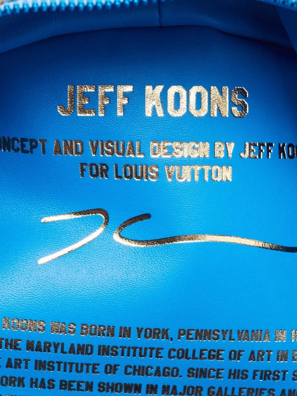 Louis Vuitton Pre-Owned x Jeff Koons 2017 Rubens Palm Springs rugzak met grafische print Blauw