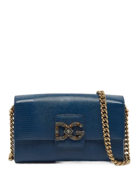 Dolce & Gabbana Pre-Owned DG Millennials lizard-embossed shoulder bag
