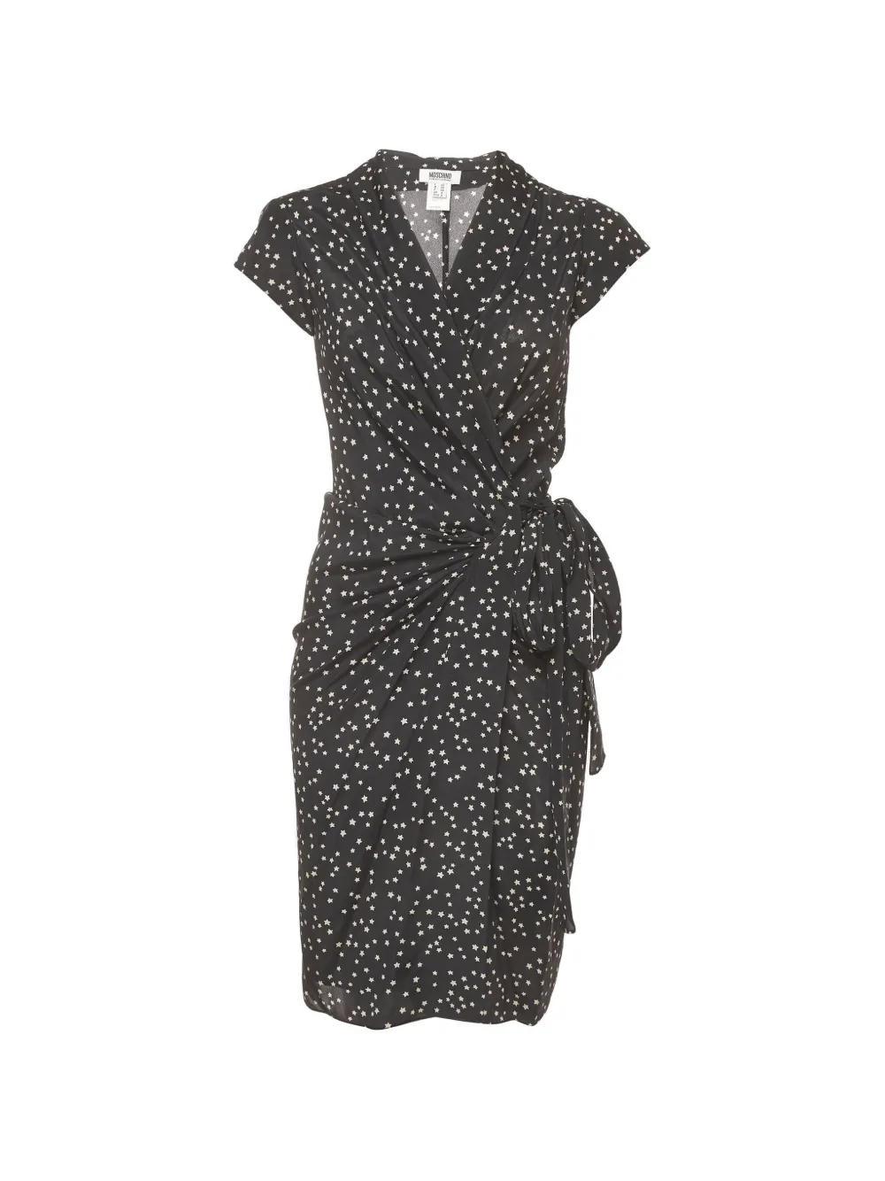 Moschino Cheap & Chic star-print wrap dress - Nero