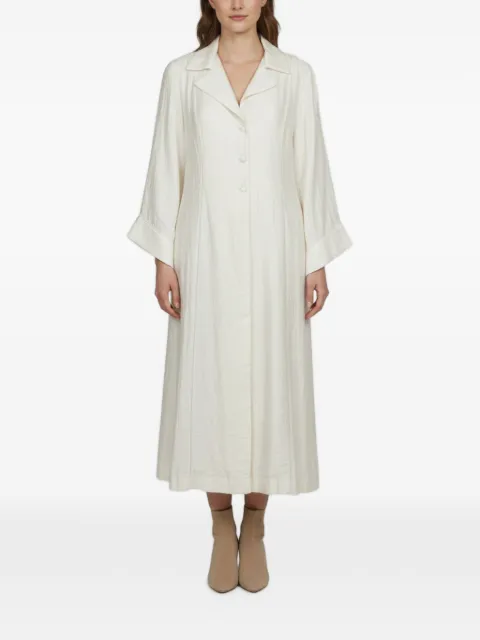 424 textured button-front maxi dress
