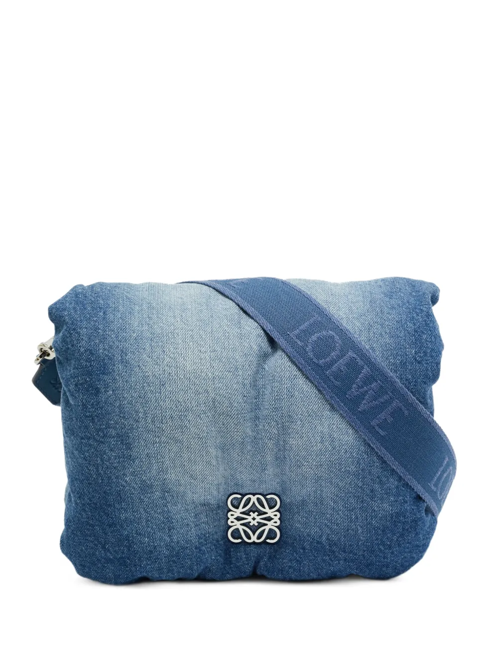 Loewe Pre-Owned Goya puffer shoulder bag - Blu