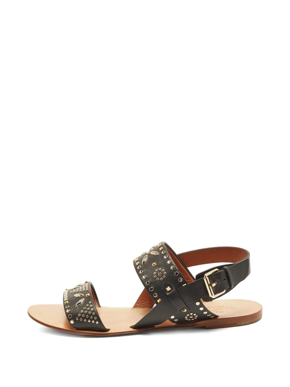 Valentino Garavani Pre-Owned Rockstud leather sandals - Nero