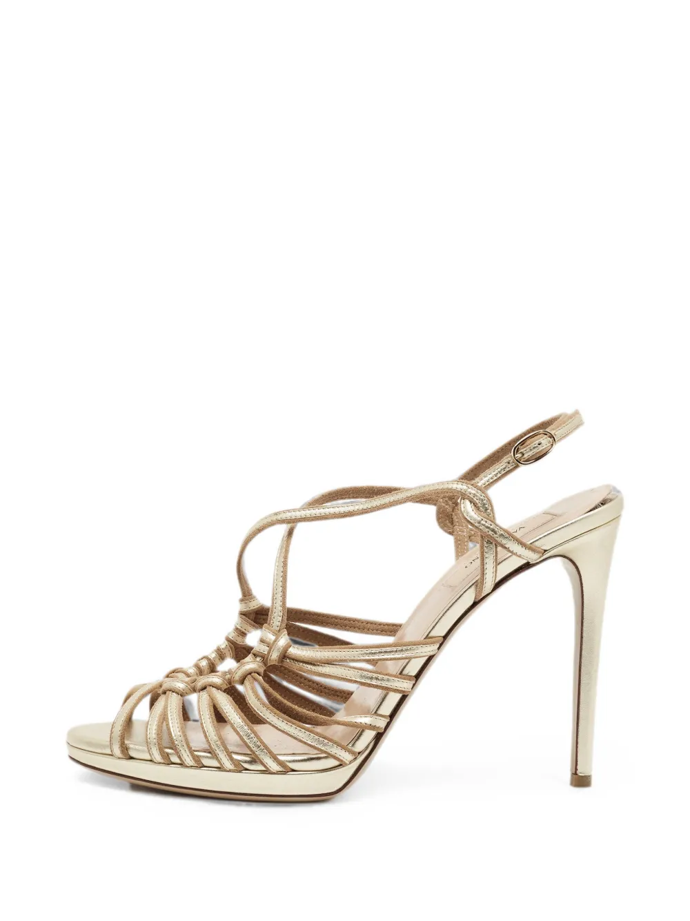 Valentino Garavani Pre-Owned strappy ankle-strap sandals - Gold